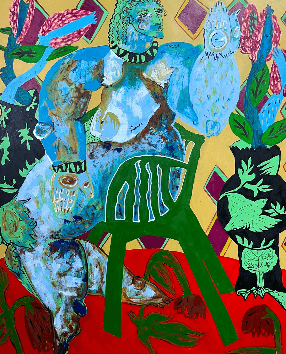 "Belly", 180x150cm, oil on canvas