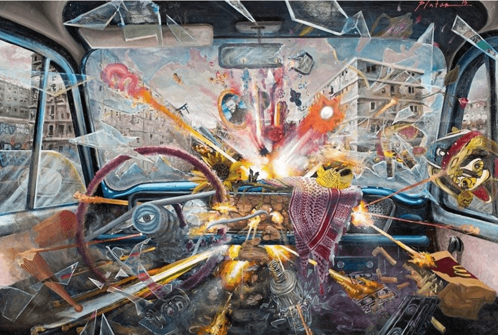 "99 Problems", oil on canvas, 180x200cm