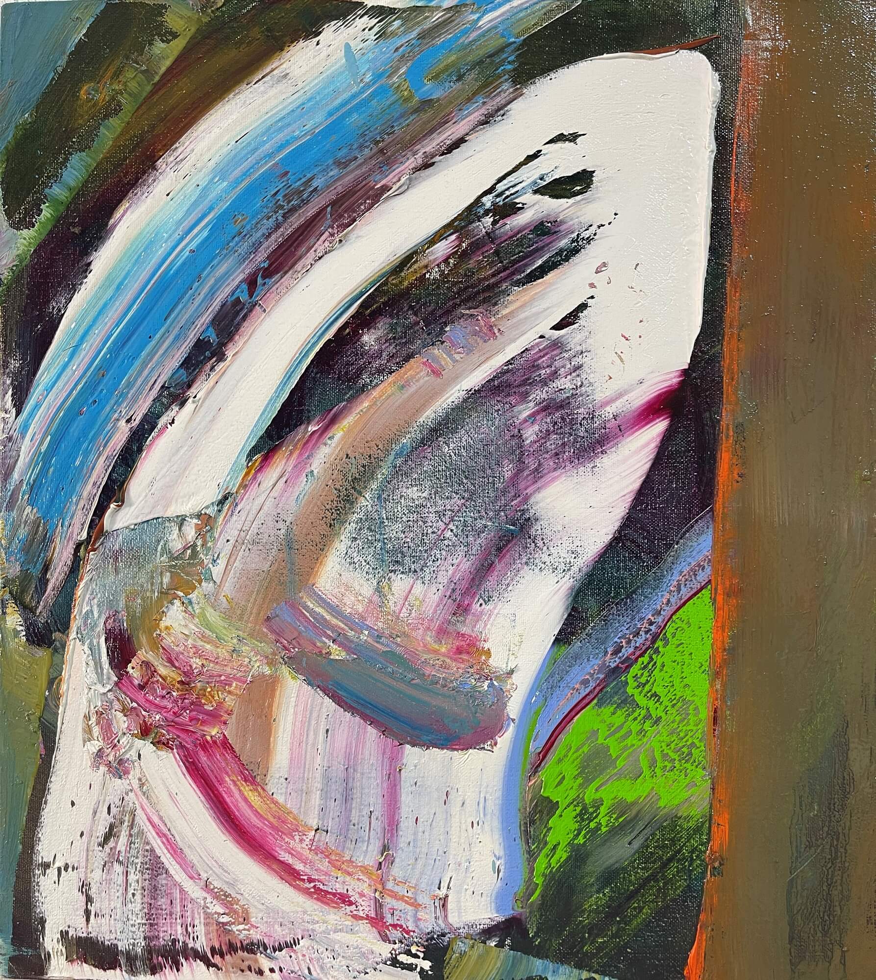 "Abstract expresion", oil on canvas, 47x50cm