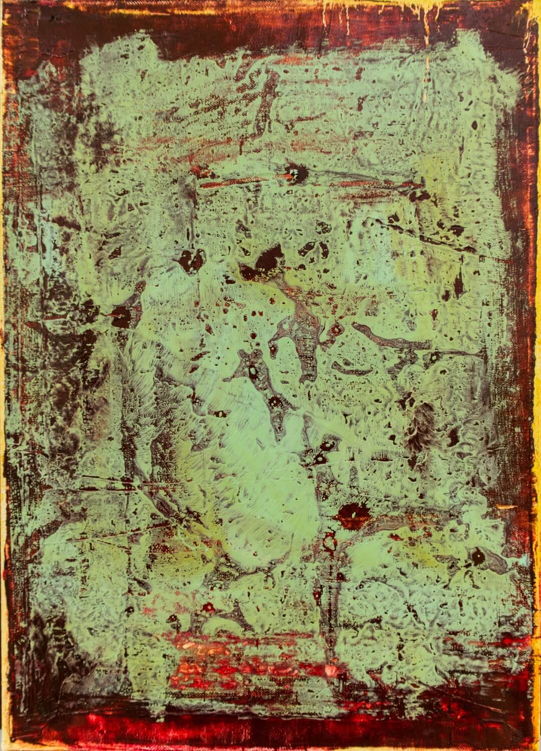 "Fine line", oil on canvas, 45x20.5cm